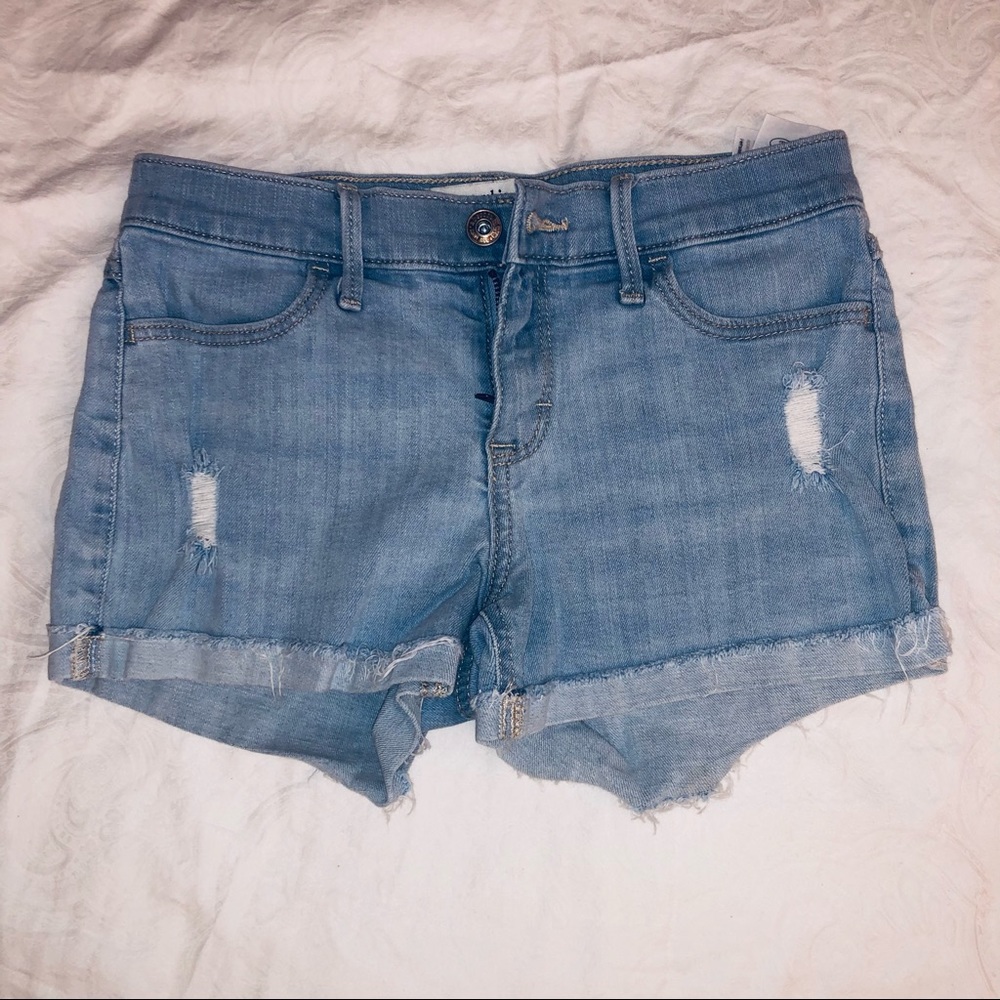 Blue jean shorts